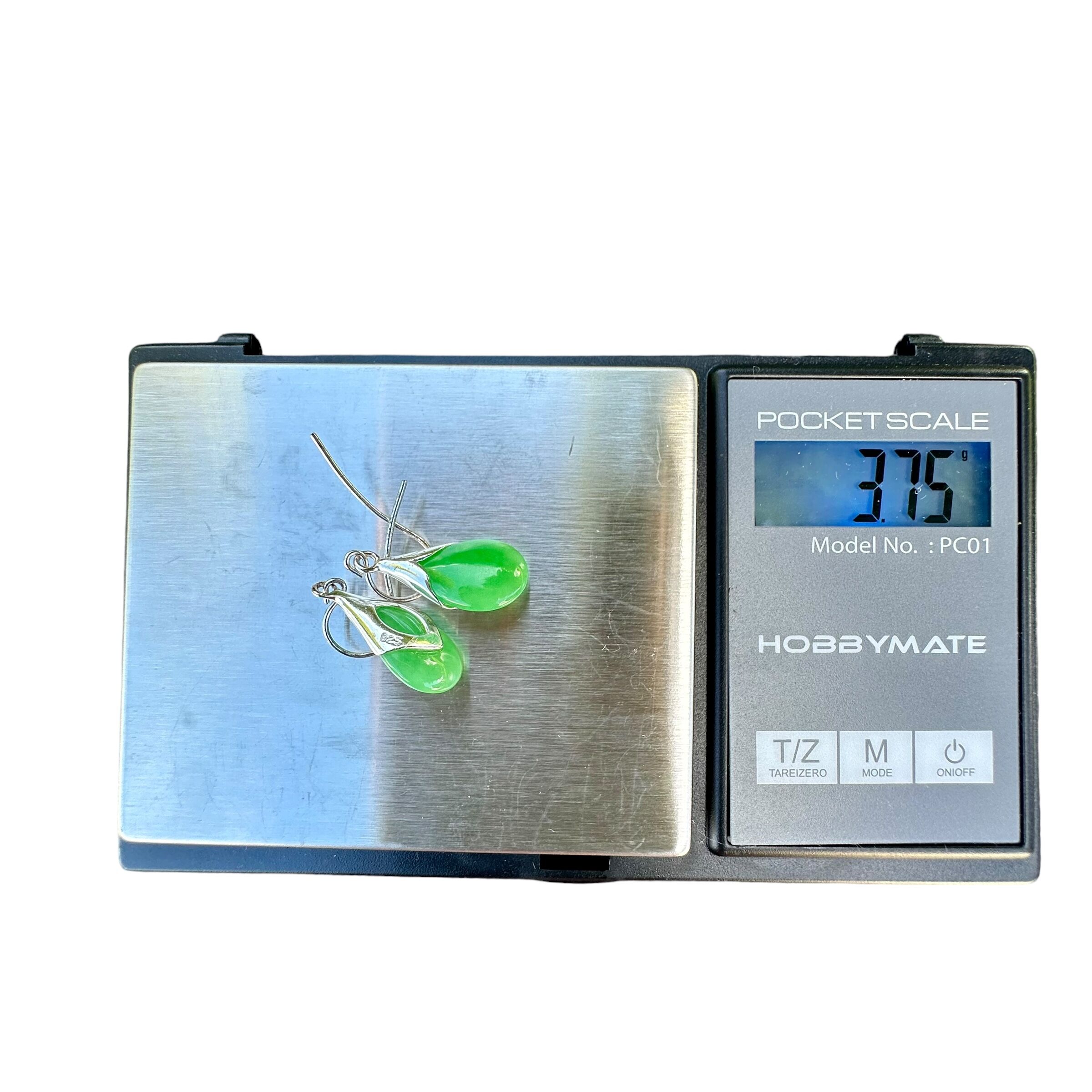 925 Silver Necklace Earrings Bracelet Set with Chrysoprase | Elegant Jewelry Set - Image 2
